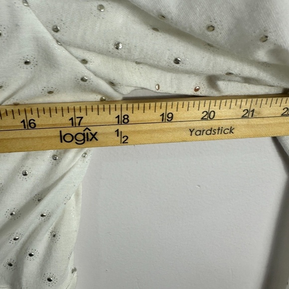 Free People Studded Rhinestone Mini Dress Womens Large Indie Sleze Showgirl Glam - Picture 5 of 7